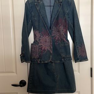 Wallis Women’s Denim Skirt Suit